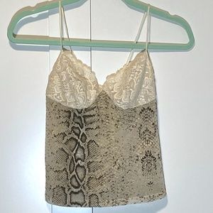 Roberto Cavalli Snakeskin print cami tank - 90s vintage